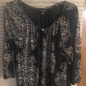 Very light Black with goldlike designs